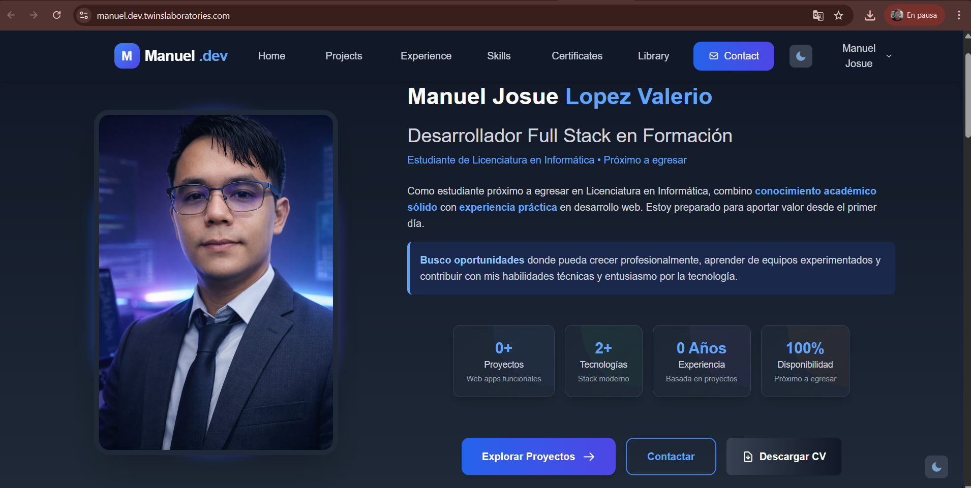 Manuel Dev Portfolio